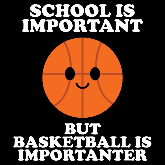 School Is Important But Basketball Is Importanter Drawstring Bag