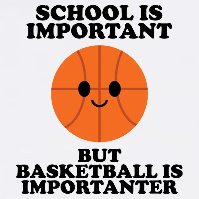 School Is Important But Basketball Is Importanter Garment-Dyed Sweatshirt