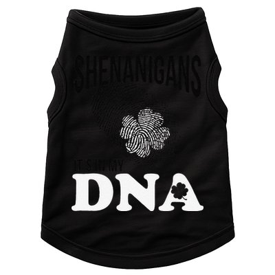 Shenanigans It's In My DNA Green Saint Patricks Day Doggie Tank