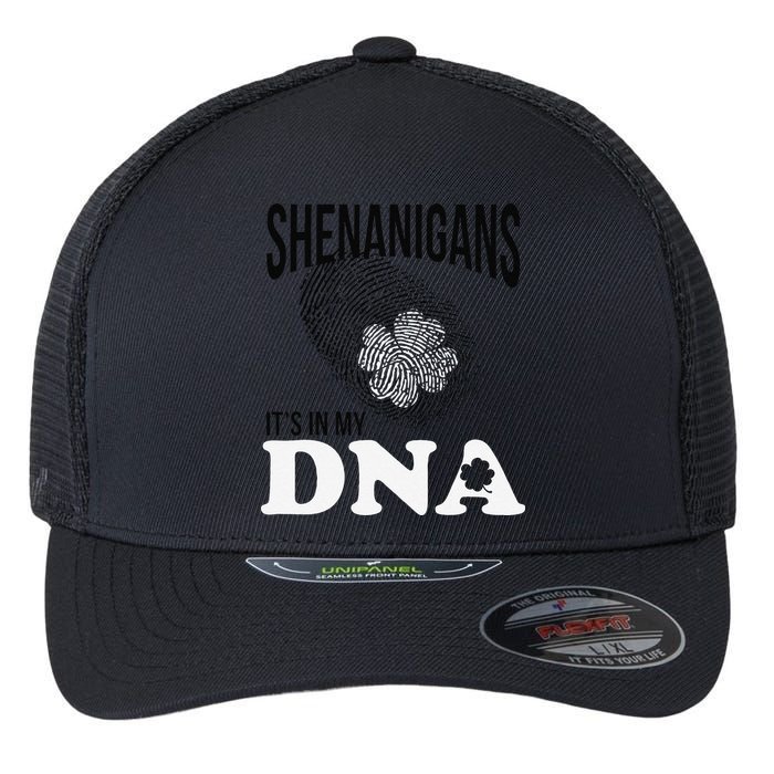 Shenanigans It's In My DNA Green Saint Patricks Day Flexfit Unipanel Trucker Cap