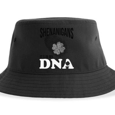 Shenanigans It's In My DNA Green Saint Patricks Day Sustainable Bucket Hat