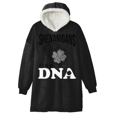 Shenanigans It's In My DNA Green Saint Patricks Day Hooded Wearable Blanket