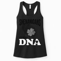 Shenanigans It's In My DNA Green Saint Patricks Day Womens Tank Top