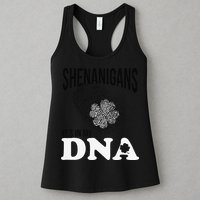 Shenanigans It's In My DNA Green Saint Patricks Day Womens Tank Top
