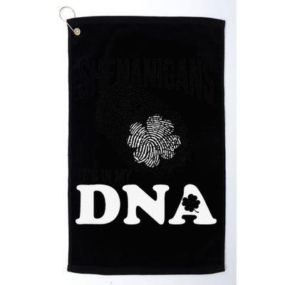 Shenanigans It's In My DNA Green Saint Patricks Day Golf Towel