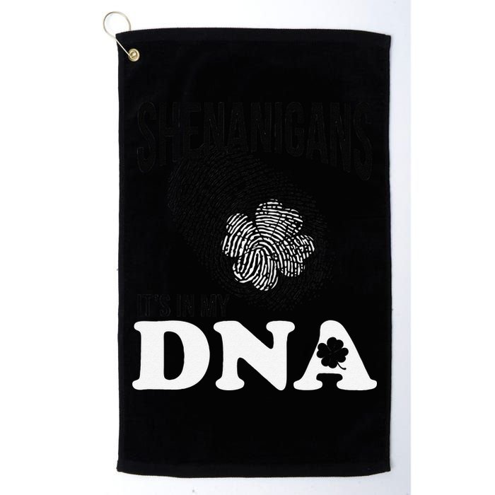 Shenanigans It's In My DNA Green Saint Patricks Day Golf Towel
