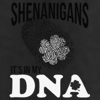 Shenanigans It's In My DNA Green Saint Patricks Day Golf Towel