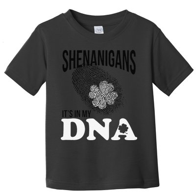 Shenanigans It's In My DNA Green Saint Patricks Day Toddler T-Shirt