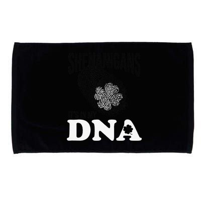Shenanigans It's In My DNA Green Saint Patricks Day Microfiber Hand Towel