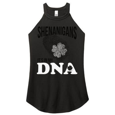 Shenanigans It's In My DNA Green Saint Patricks Day Women's Perfect Tri Rocker Tank