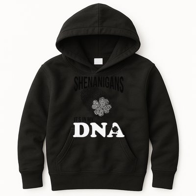 Shenanigans It's In My DNA Green Saint Patricks Day Kids Hoodie