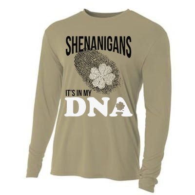 Shenanigans It's In My DNA Green Saint Patricks Day Cooling Performance Long Sleeve Crew