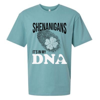 Shenanigans It's In My DNA Green Saint Patricks Day Sueded Cloud Jersey T-Shirt