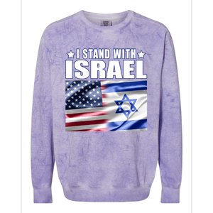 Support Israel I Stand With Israel Colorblast Crewneck Sweatshirt