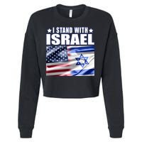 Support Israel I Stand With Israel Cropped Pullover Crew