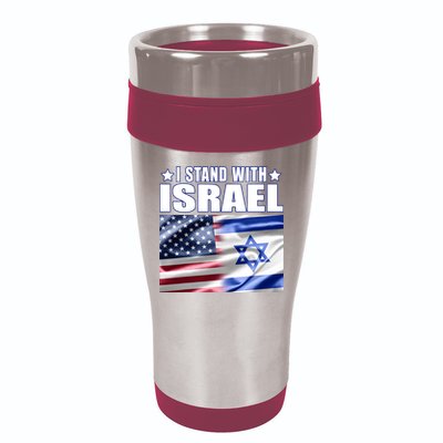 Support Israel I Stand With Israel 16oz Travel Tumbler