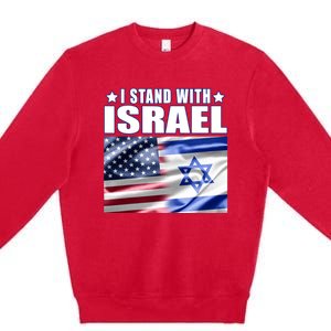 Support Israel I Stand With Israel Premium Crewneck Sweatshirt