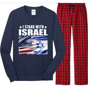 Support Israel I Stand With Israel Long Sleeve Pajama Set