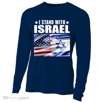 Support Israel I Stand With Israel Cooling Performance Long Sleeve Crew