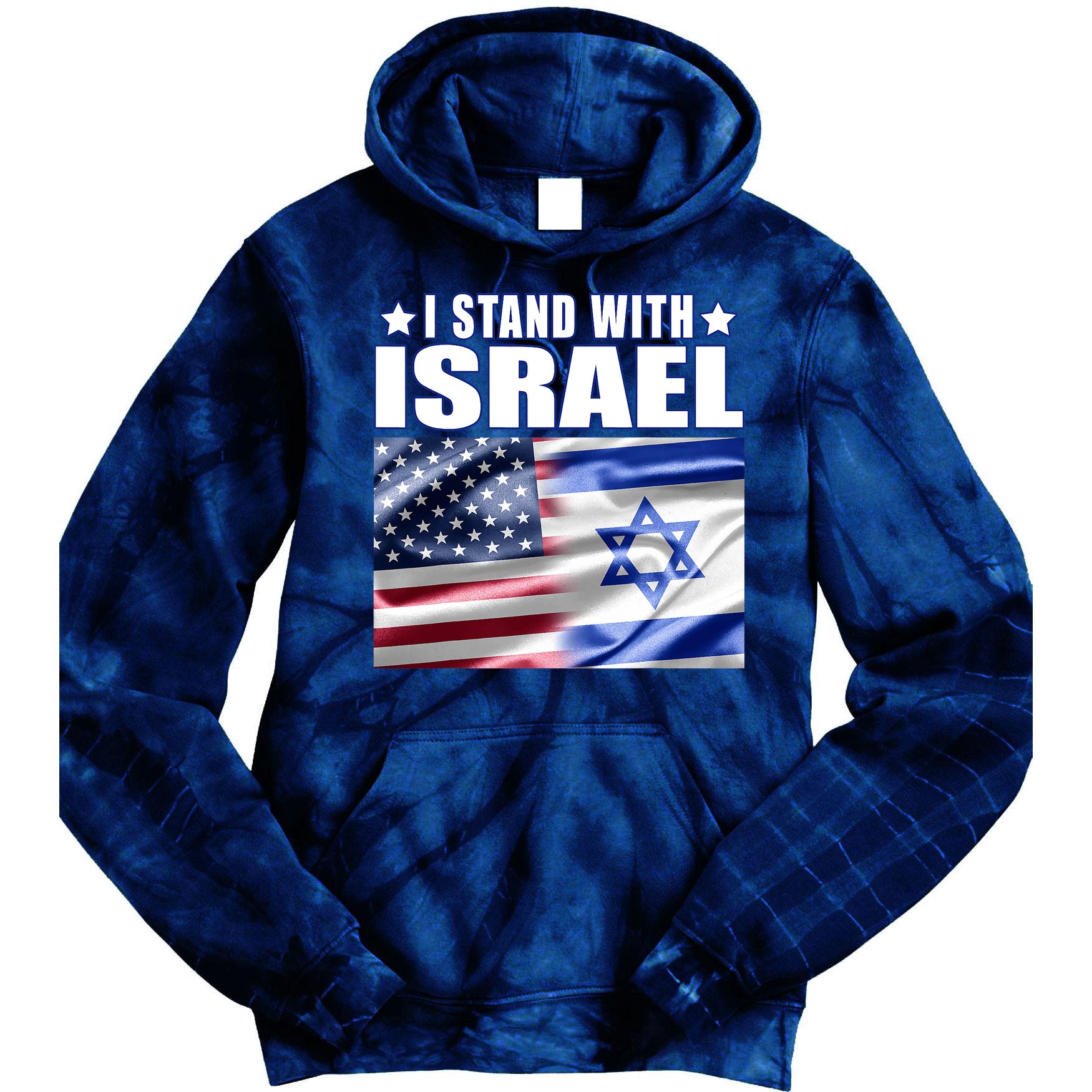 Support Israel I Stand With Israel Tie Dye Hoodie