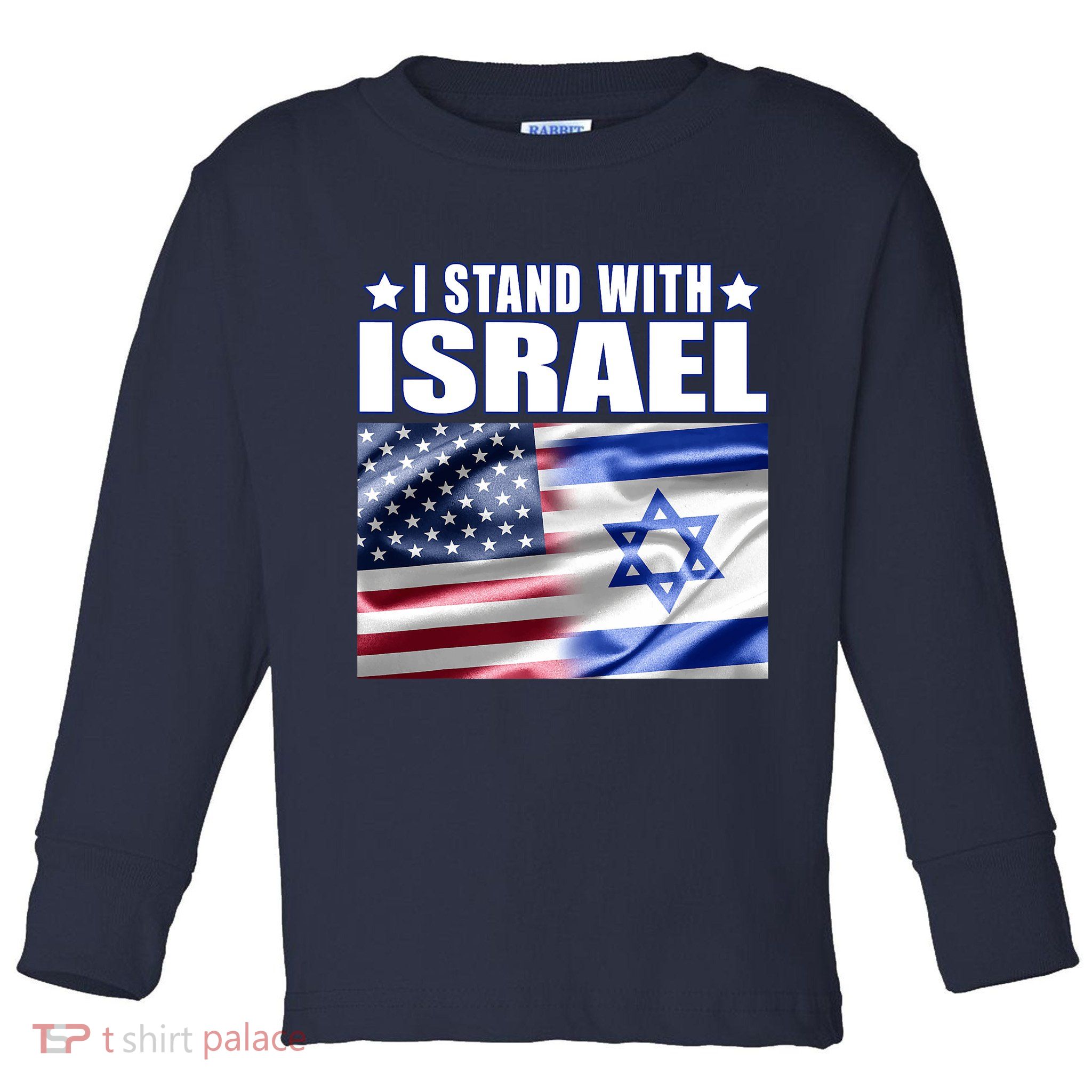 Support Israel I Stand With Israel Toddler Long Sleeve Shirt