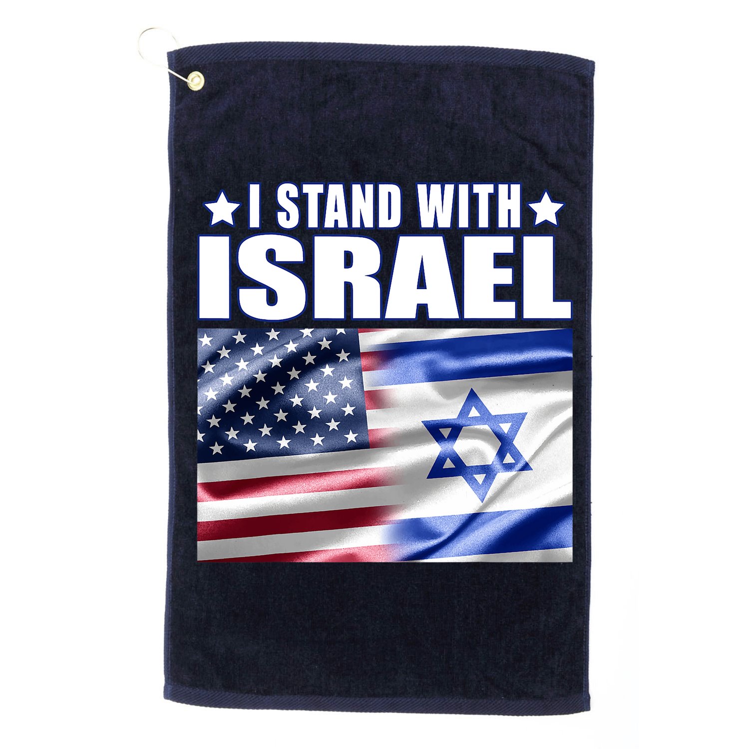 Support Israel I Stand With Israel Golf Towel