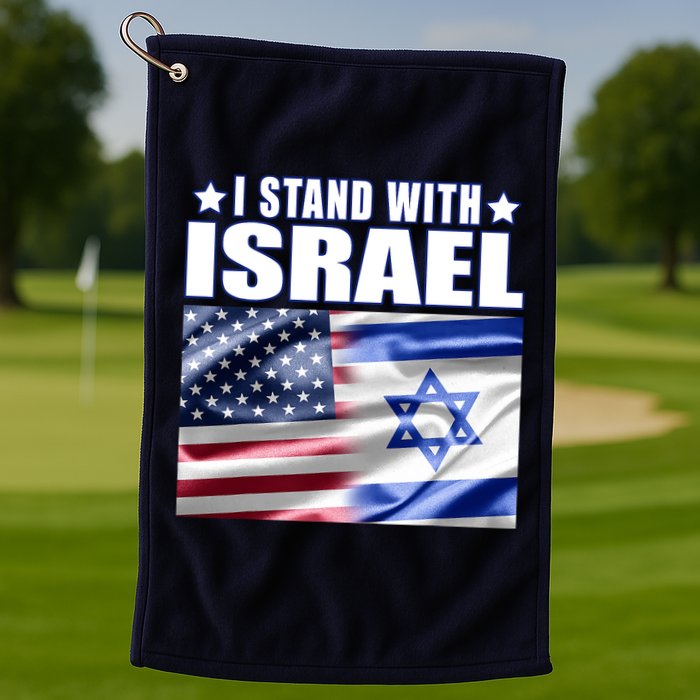 Support Israel I Stand With Israel Golf Towel