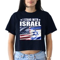 Support Israel I Stand With Israel Crop Top
