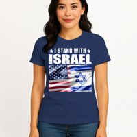 Support Israel I Stand With Israel Womens T-Shirt