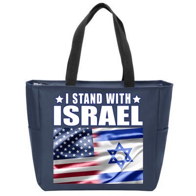 Support Israel I Stand With Israel Zip Tote Bag