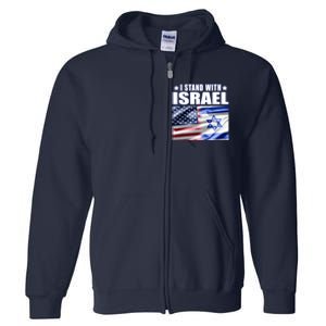 Support Israel I Stand With Israel Full Zip Hoodie