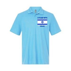 Support Israel I Stand With Israel Israeli Flag Stop War Softstyle Adult Sport Polo