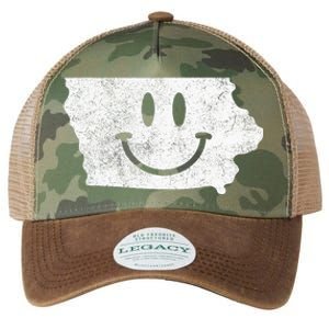 Smiling In Ia – Funny Iowa Happy Face Legacy Tie Dye Trucker Hat