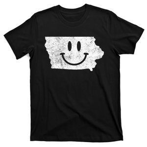 Smiling In Ia – Funny Iowa Happy Face T-Shirt