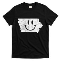 Smiling In Ia – Funny Iowa Happy Face T-Shirt