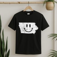 Smiling In Ia – Funny Iowa Happy Face T-Shirt
