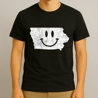 Smiling In Ia – Funny Iowa Happy Face T-Shirt