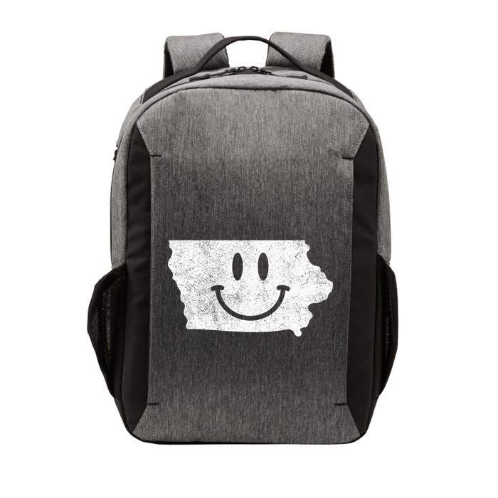 Smiling In Ia – Funny Iowa Happy Face Vector Backpack