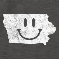 Smiling In Ia – Funny Iowa Happy Face Vector Backpack