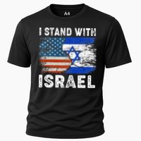 Support Israel I Stand With Israel Israeli Flag Us Flag Cooling Performance Crew T-Shirt