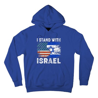 Support Israel I Stand With Israel Israeli Flag Us Flag Hoodie