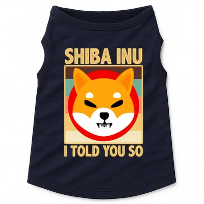 Shiba Inu I Told You So Doggie Tank