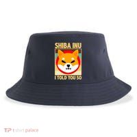 Shiba Inu I Told You So Sustainable Bucket Hat