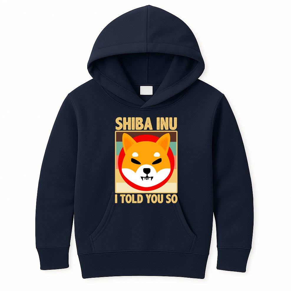 Shiba Inu I Told You So Kids Hoodie