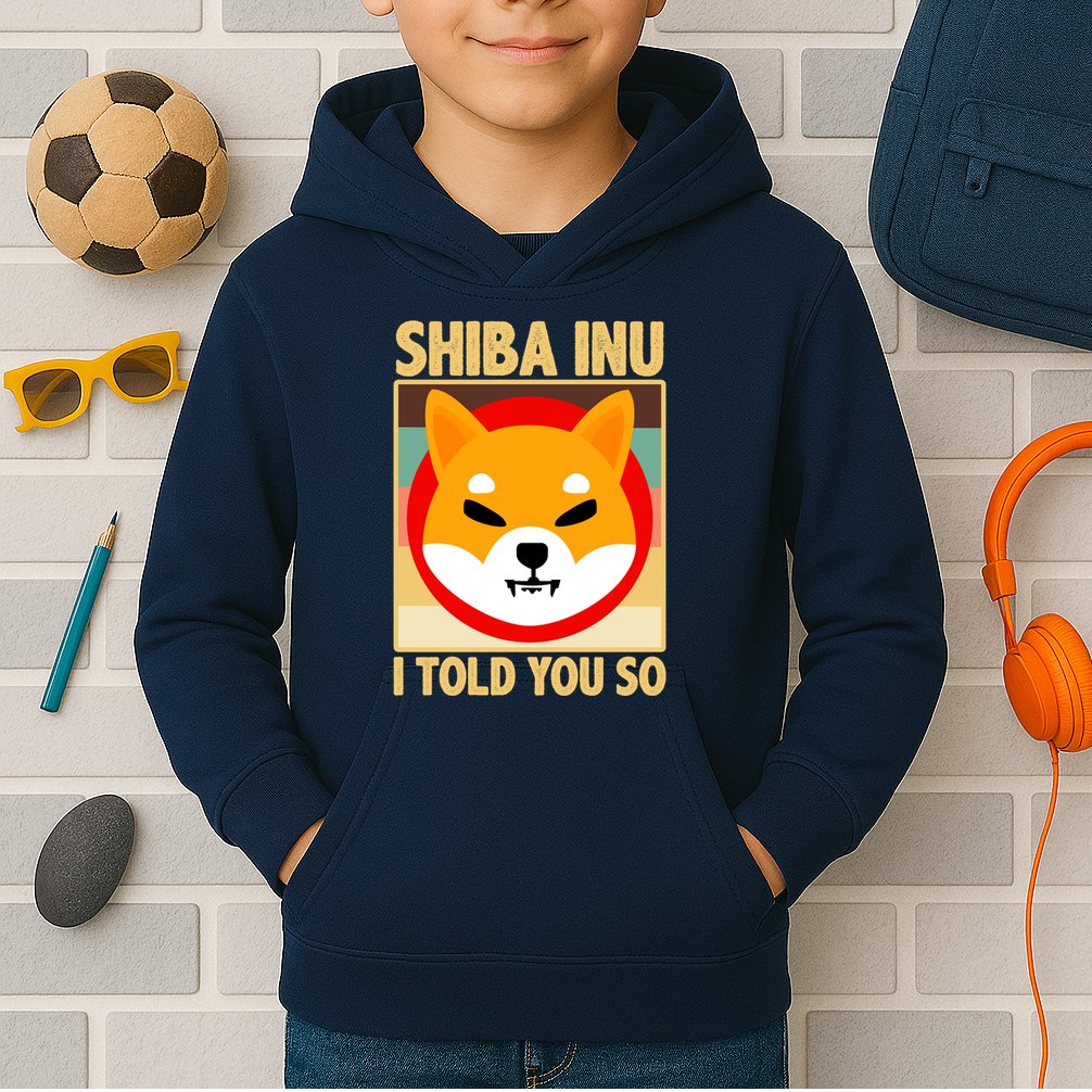 Shiba Inu I Told You So Kids Hoodie