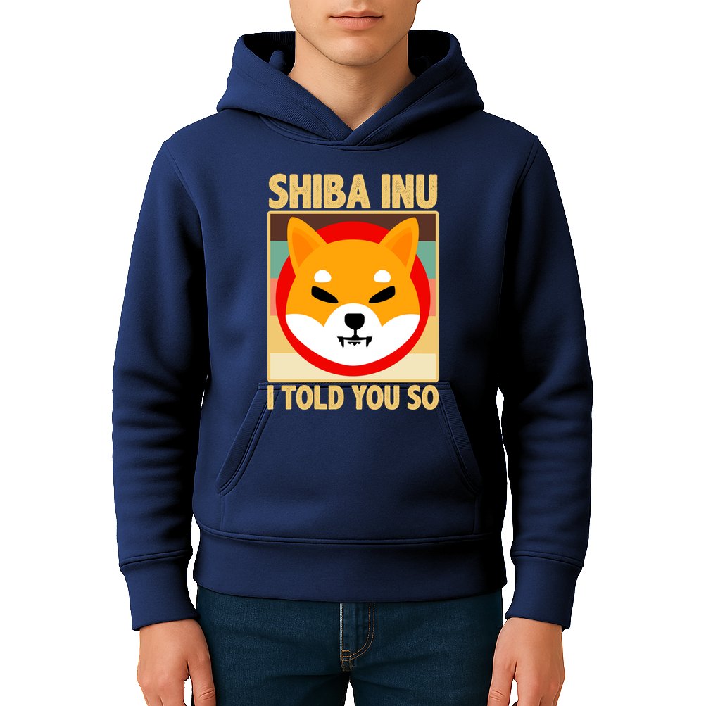 Shiba Inu I Told You So Kids Hoodie