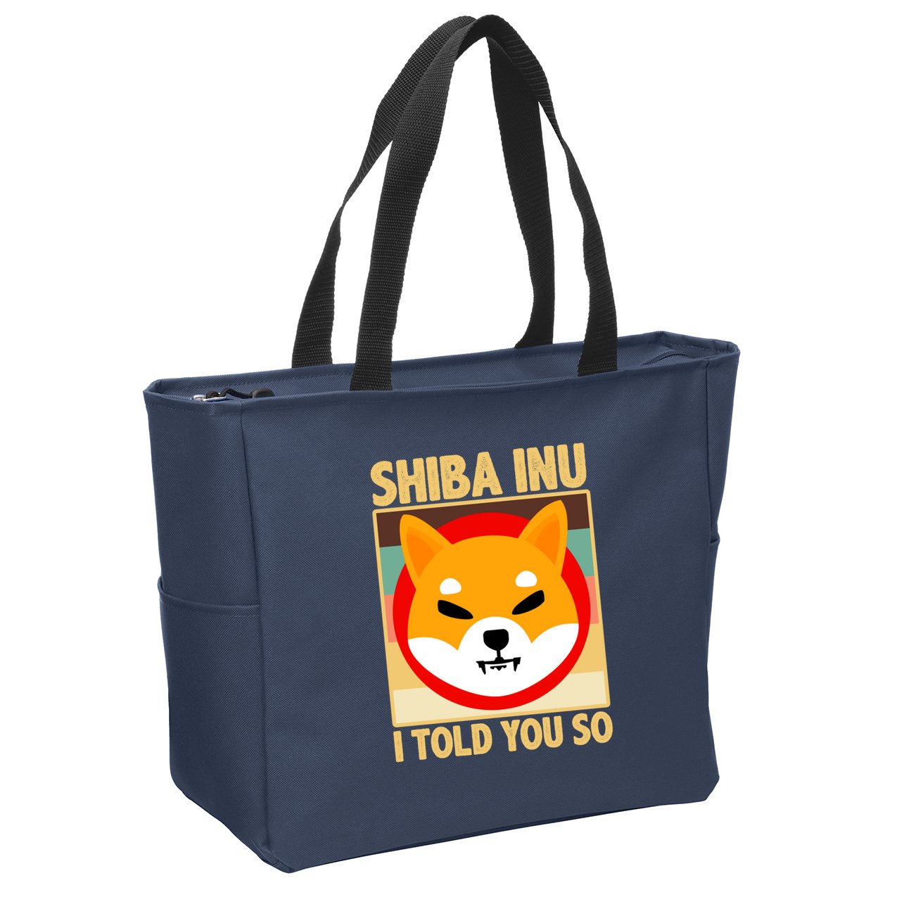 Shiba Inu I Told You So Zip Tote Bag