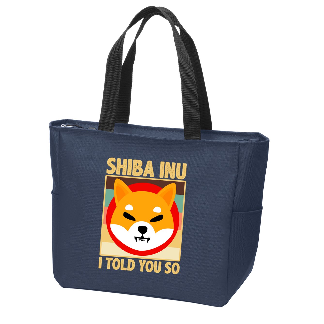 Shiba Inu I Told You So Zip Tote Bag
