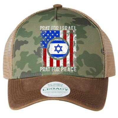 Support Israel I Stand With Israel Pray For Israel Flag Legacy Tie Dye Trucker Hat