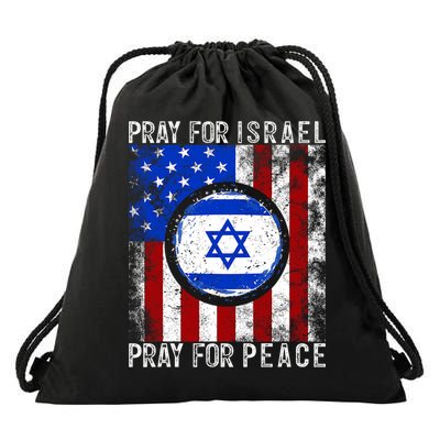Support Israel I Stand With Israel Pray For Israel Flag Drawstring Bag